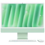 Apple iMac Chip M4 Cpu 10-core e Gpu 10-core Display Retina 24'' 24Gb di Memoria Unificata 512Gb di Archiviazione Ssd Verde