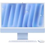 Apple iMac 24 schermo retina 4.5K 256GB SSD 16GB RAM Chip M4 CPU 8-core GPU 8-core Blu (2024)