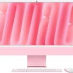 APPLE iMac Z1E6 59,62cm 23,5Zoll Standardglas M4 8C CPU/8C GPU/16C N.E. 16GB 256GB SSD Ohne Eth MM NumKey TID DE Rose (Z1E6-MWUG3D/A-07AJOV)