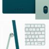 Apple iMac Apple M M3 59,7 cm [23.5] 4480 x 2520 Pixel PC All-in-one 8 GB 256 GB SSD macOS Sonoma Wi-Fi 6E [802.11ax] Verde (^IMAC 24 GRN M3 8C/10C 8GB/256GB) - Versione UK