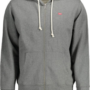LEVI'S FELPA CON ZIP UOMO GRIGIO