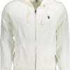 U.S. POLO FELPA CON ZIP UOMO BIANCO