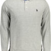 U.S. POLO POLO MANICHE LUNGHE UOMO GRIGIO