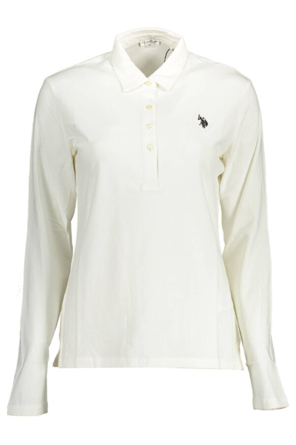 U.S. POLO POLO MANICHE LUNGHE DONNA BIANCO