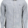 U.S. POLO CAMICIA MANICHE LUNGHE UOMO AZZURRO