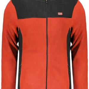 NORWAY 1963 FELPA CON ZIP UOMO ROSSO