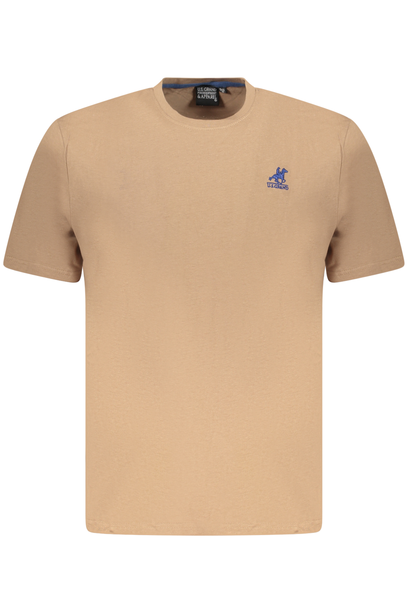 U.S. GRAND POLO T-SHIRT MANICHE CORTE UOMO MARRONE