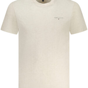 TOMMY HILFIGER T-SHIRT MANICHE CORTE UOMO BEIGE