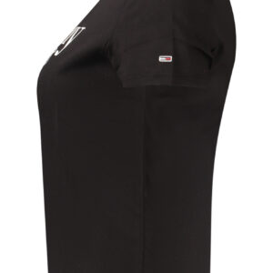 TOMMY HILFIGER T-SHIRT MANICHE CORTE DONNA NERO