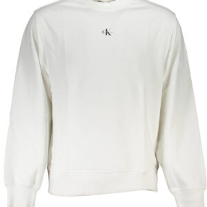 CALVIN KLEIN FELPA SENZA ZIP UOMO BIANCO