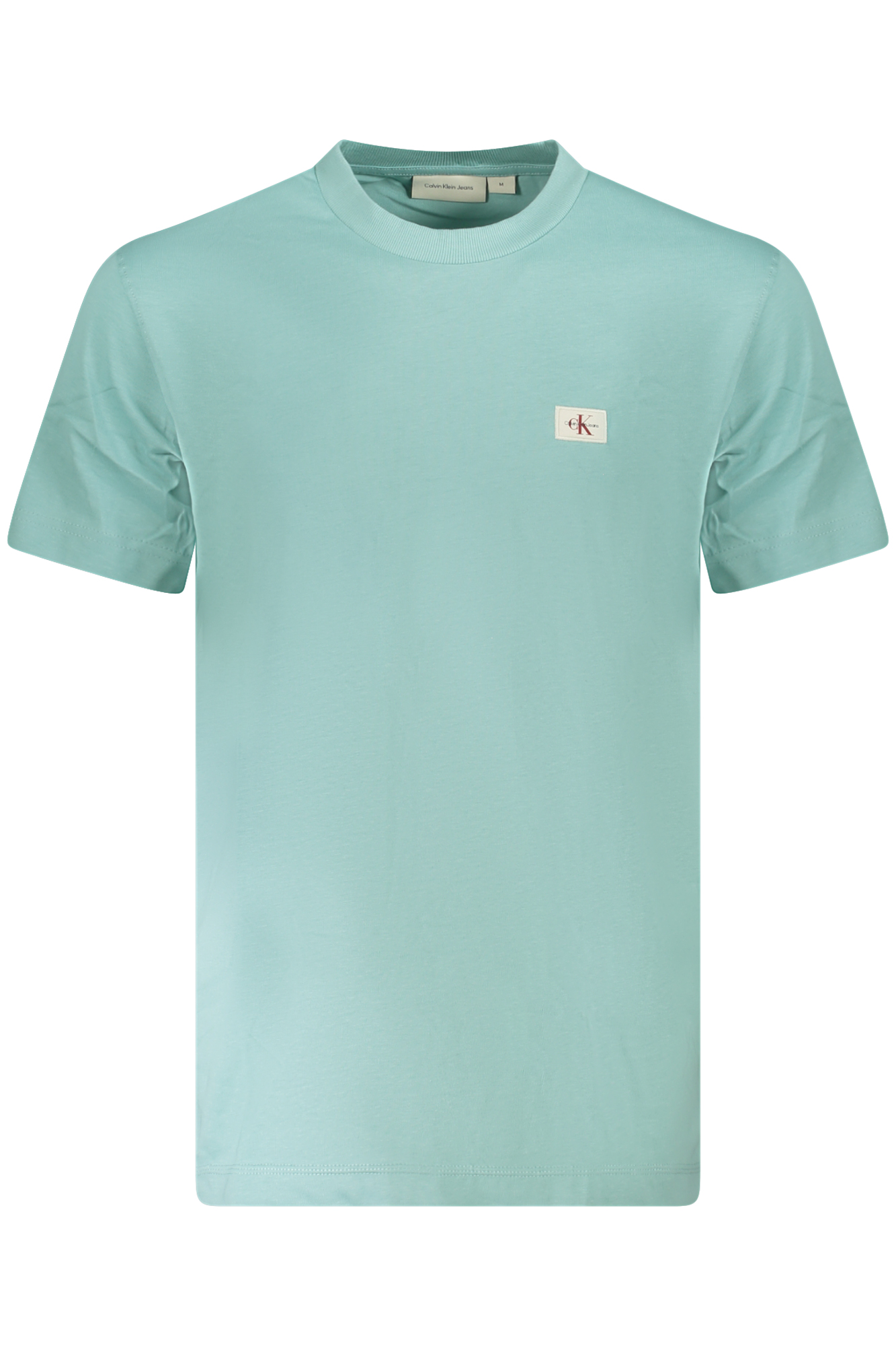 CALVIN KLEIN T-SHIRT MANICHE CORTE UOMO AZZURRO