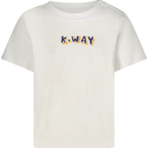 K-WAY T-SHIRT MANICHE CORTE BAMBINO BIANCO