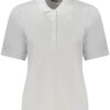 K-WAY POLO MANICHE CORTE DONNA BIANCO