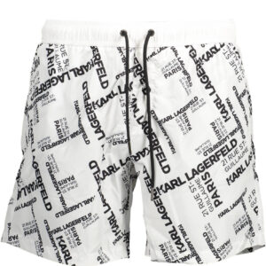 KARL LAGERFELD BEACHWEAR COSTUME PARTE SOTTO UOMO BIANCO
