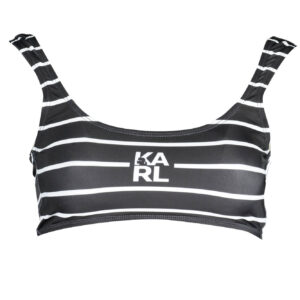 KARL LAGERFELD BEACHWEAR COSTUME PARTE SOPRA DONNA NERO