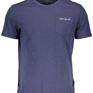 GUESS JEANS T-SHIRT MANICHE CORTE UOMO BLU