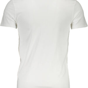 GUESS JEANS T-SHIRT MANICHE CORTE UOMO BIANCO