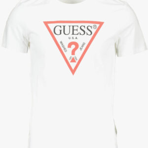 GUESS JEANS T-SHIRT MANICHE CORTE UOMO BIANCO