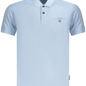 NAPAPIJRI POLO MANICHE CORTE UOMO AZZURRO