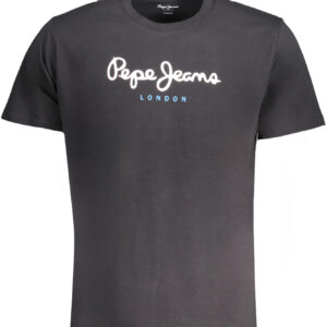 PEPE JEANS T-SHIRT MANICHE CORTE UOMO NERO