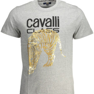 CAVALLI CLASS T-SHIRT MANICHE CORTE UOMO GRIGIO