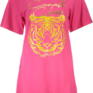 CAVALLI CLASS T-SHIRT MANICHE CORTE DONNA ROSA
