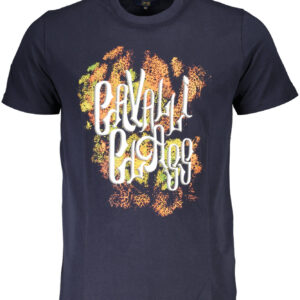 CAVALLI CLASS T-SHIRT MANICHE CORTE UOMO BLU