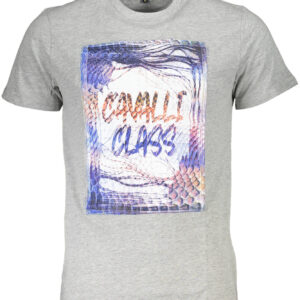 CAVALLI CLASS T-SHIRT MANICHE CORTE UOMO GRIGIO