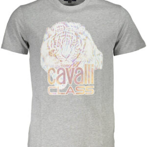 CAVALLI CLASS T-SHIRT MANICHE CORTE UOMO GRIGIO