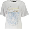 CAVALLI CLASS T-SHIRT MANICHE CORTE DONNA BIANCO