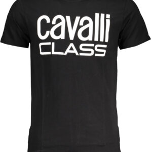 CAVALLI CLASS T-SHIRT MANICHE CORTE UOMO NERO