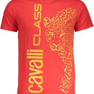 CAVALLI CLASS T-SHIRT MANICHE CORTE UOMO ROSSO