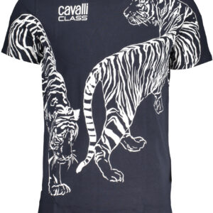 CAVALLI CLASS T-SHIRT MANICHE CORTE UOMO BLU