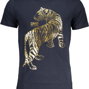 CAVALLI CLASS T-SHIRT MANICHE CORTE UOMO BLU