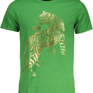 CAVALLI CLASS T-SHIRT MANICHE CORTE UOMO VERDE