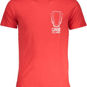 CAVALLI CLASS T-SHIRT MANICHE CORTE UOMO ROSSO