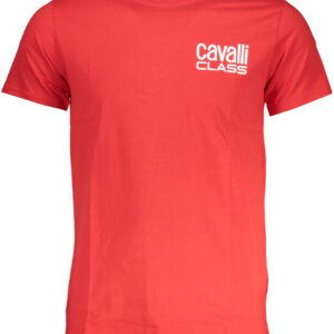 CAVALLI CLASS T-SHIRT MANICHE CORTE UOMO ROSSO