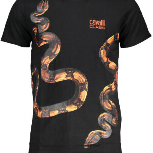 CAVALLI CLASS T-SHIRT MANICHE CORTE UOMO NERO