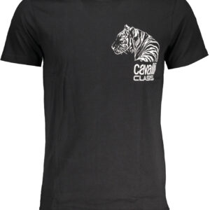 CAVALLI CLASS T-SHIRT MANICHE CORTE UOMO NERO