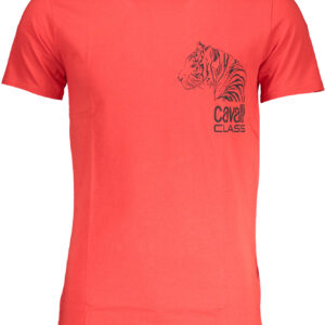 CAVALLI CLASS T-SHIRT MANICHE CORTE UOMO ROSSO