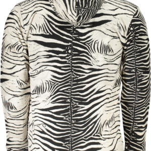 CAVALLI CLASS FELPA CON ZIP UOMO BIANCO