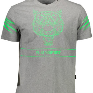 PLEIN SPORT T-SHIRT MANICHE CORTE UOMO GRIGIO