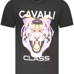 CAVALLI CLASS T-SHIRT MANICHE CORTE UOMO NERO