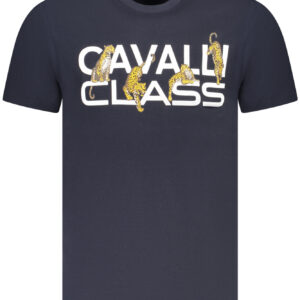 CAVALLI CLASS T-SHIRT MANICHE CORTE UOMO BLU