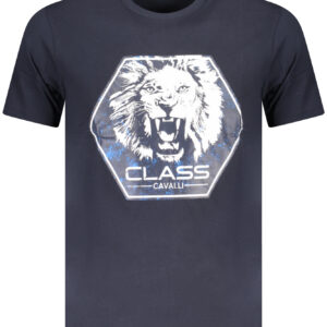 CAVALLI CLASS T-SHIRT MANICHE CORTE UOMO BLU