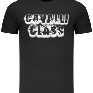 CAVALLI CLASS T-SHIRT MANICHE CORTE UOMO NERO