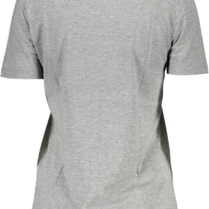 GUESS JEANS T-SHIRT MANICHE CORTE DONNA GRIGIO