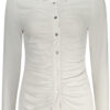 GUESS JEANS CAMICIA MANICHE LUNGHE DONNA BIANCO