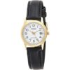 CASIO COLLECTION Mod. LADY DATE GOLD, LEATHER - WHITE