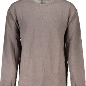 CALVIN KLEIN FELPA SENZA ZIP UOMO MARRONE